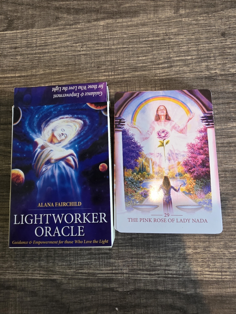 The Lightworker Oracle is a 44-card With QR code For Guidebook